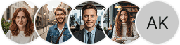 Multiple investor profile avatars on Trueledge Custody trading review block